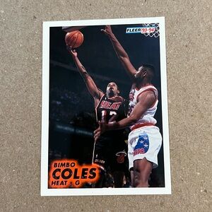 1993-94 Fleer - Bimbo Coles #106 Miami Heat Basketball Trading Card